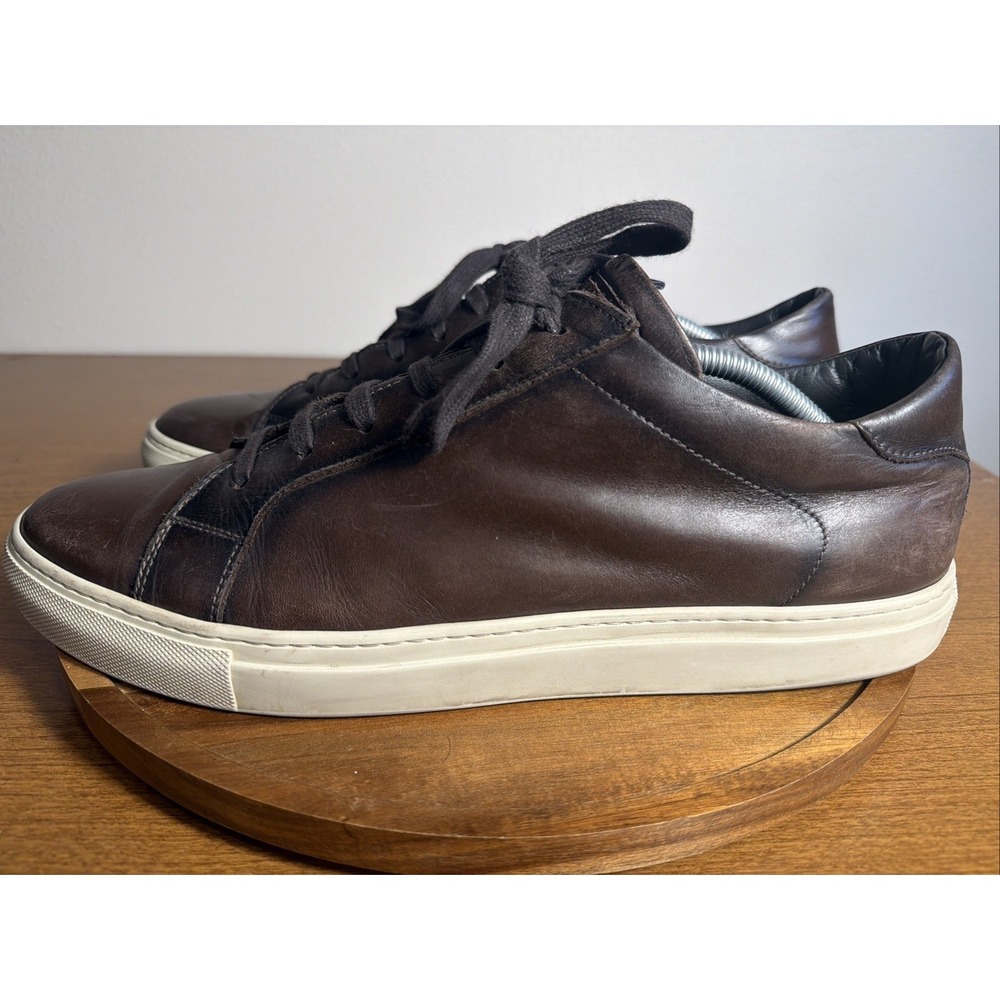 To Boot New York Pescara Sneakers Mens 12 Dark Brown Leather Low Top Italy
